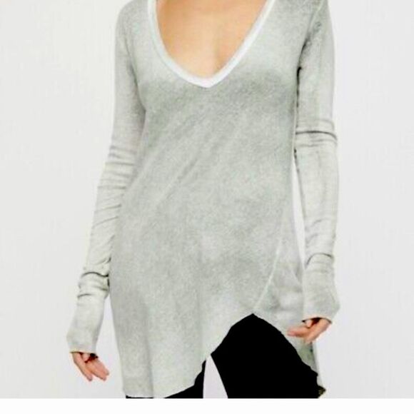 Free People We the Free Long Beach t-shirt Tunic long sleeve Women’s Size XS - Picture 1 of 9